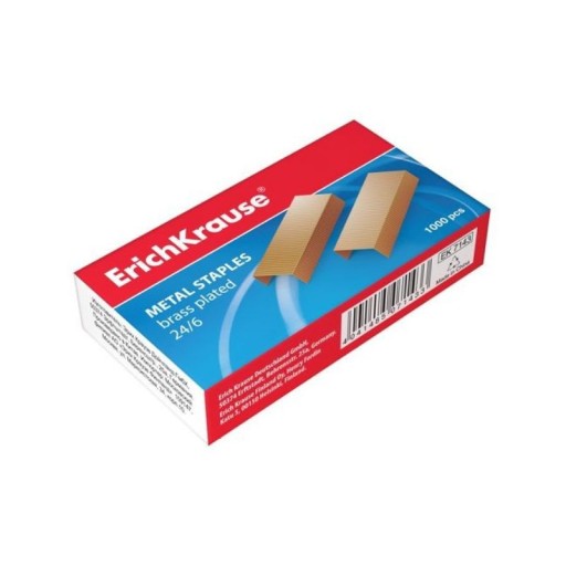 ZOŠÍVAČKY 24/6, MEDENÉ, 1000 KS