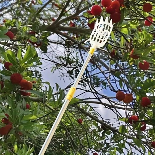 ZBERAČ OVOCIA ČEREŠŇA NA ZÁHRADNOM KOŠIKU S TYČMI NÁSTROJ NA ZBER