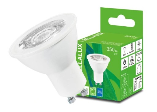 BELLALUX HALOGEN GU10 LED žiarovka 5W 50W 4000K