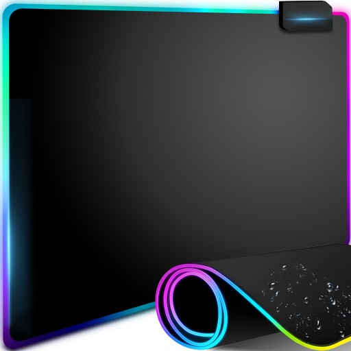 RGB LED USB HRANÁ PODLOŽKA PRE STOLÚ MYŠ SVIETENÁ 35x25cm