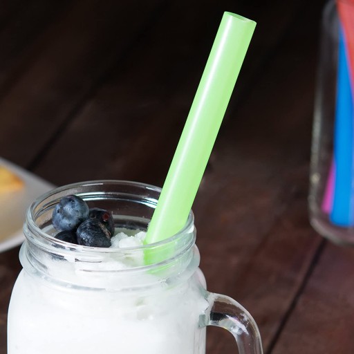 Hrubé plastové TRUBKY na bubble tea, SLAMKY, 20 ks