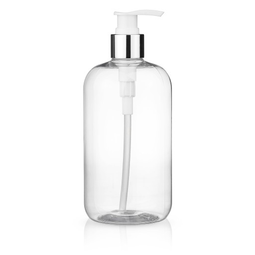 DÁVKOVAČ TEKUTÉHO MYDLA FĽAŠA S PUMPAČKOU NA TEKUTÉ GÉL 500ml 0,5l