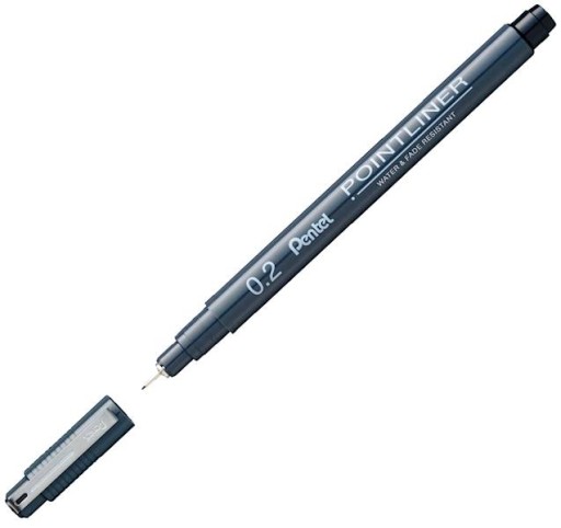 POINTLINER 0,2 MM S20P-2A ČIERNA PENTEL