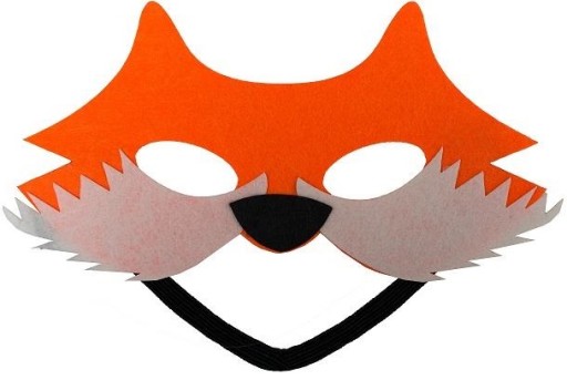 Felt Mask FOX Sly Fox jesenné oblečenie prevleku Performance