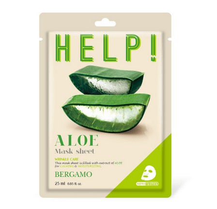 BERGAMO POMOC! Aloe pleťová maska 25 ml