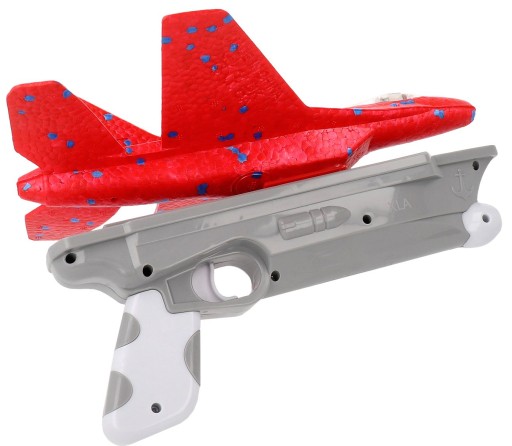 V2 KLZÁR LIETADLO S VYPÚŠŤOVACÍM STYROPENOVÝM ZBRAŇOM PRE DETSKÝ FIGHTER GRANADE