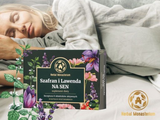 Šafran a levanduľa na spánok 30 vegetariánskych kapsúl