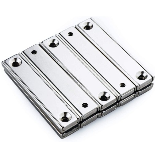 NEODYMIOVÝ MAGNETOVÝ DRŽIAK V POUZDE NA SKRUTKU 60x13,5x5mm HUNTER NOSNOST 12KG