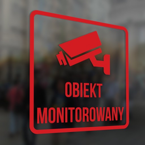 Monitorované zariadenie - nálepka 10x10, monitorovanie