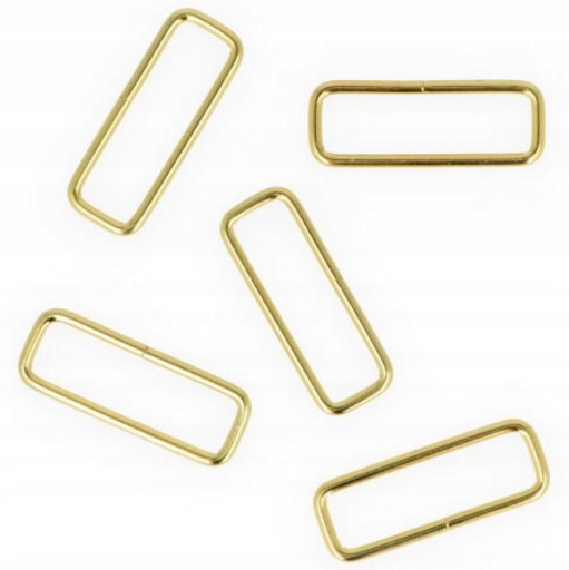 KOVOVÝ RÁM 40mm Kožený nastavovač pre zlatú pásku 4cm - 2 ks