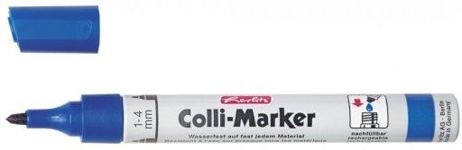 ZNAČOVAČ NA PERNAMENT Colli-Marker Herlitz modrý x 2