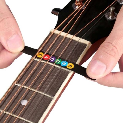 Nálepky PRE NAUČENIE SA HRAŤ NA GITARE, HUDBA pruhy