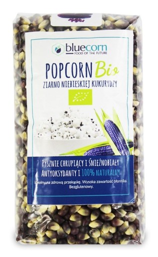 MODRÝ KUKURIČNÝ POPCORN S MODROU KUKURIČNOU BIO KUKURICOU 350 g