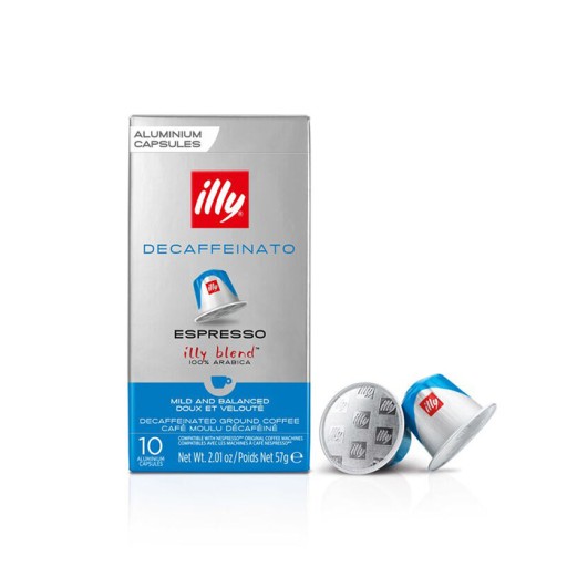 Kapsule pre NESPRESSO ILLY espresso DECAFFEINATO 10 KS