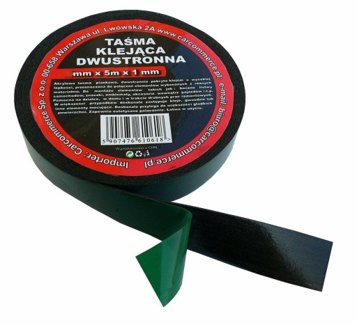 Pevná obojstranná páska 15 mm x 5 m akrylová pena