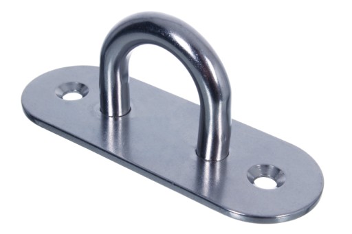 Upevňovací hák nerezový hák 8 mm oválny 80x25 mm A2