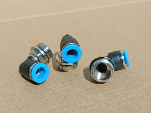 Uhlový pneumatický zásuvný konektor fi 10mm závit 1/2