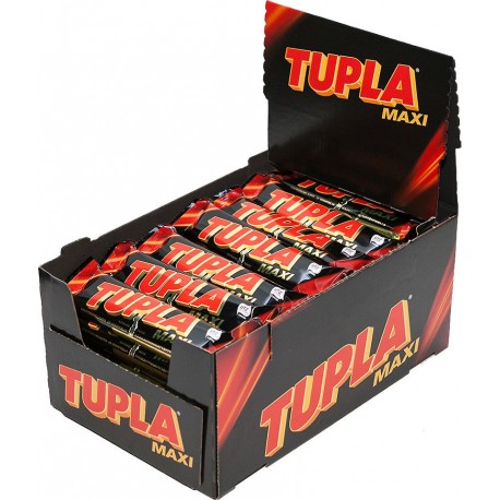 Tyčinka s karamelovým nugátom a mandľami v mliečnej čokoláde Tupla Maxi 50g