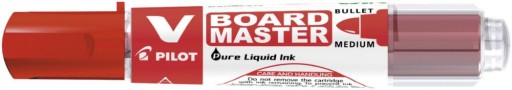 ZNAČOVAČ na sucho stierateľnú tabuľu PILOT V BOARD MASTER, ČERVENÝ, okrúhly