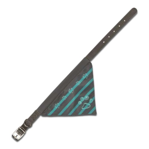 Nylonový golier so šatkou, XS: 19–24 cm/10 mm, indigo