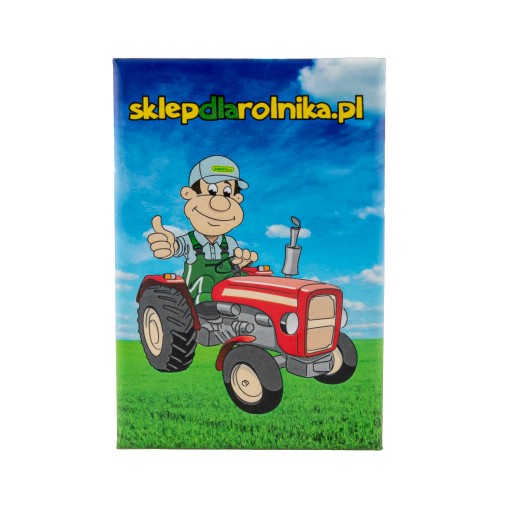 VERTIKÁLNY MAGNET 78x53 LÚKA S LOGOM predajňaFARMÁR