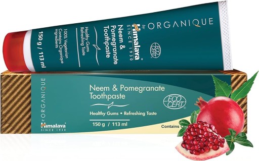 Himalaya ORGANIQUE Zubná pasta z neem a granátového jablka 150g