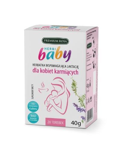 HERBI BABY Čaj podporujúci laktáciu pre dojčiace ženy 20 vrecúšok.