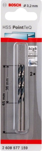 BOSCH HSS-POINTTEQ VŔTAČKA 3,2MM 2 KS. 2608577159
