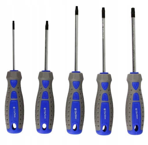 SET SKRUTKOVAČOV 5 kusov TORX SKRUTKOVAČOV