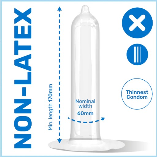 Pasante Unique Non-Lentex kondómy, 3 kusy, ultratenké