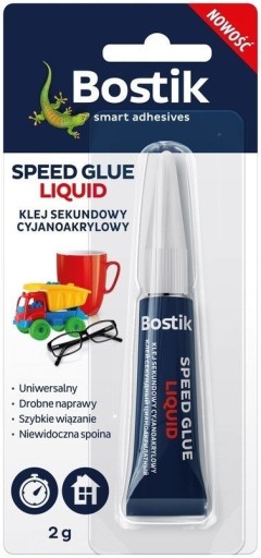 RÝCHLOSCHNÚCE KYANOAKRYLÁTOVÉ LEPIDLO V TUBE BOSTIK