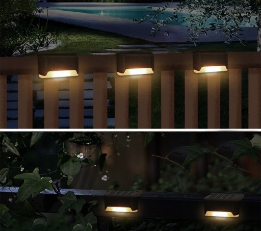 SOLÁRNE ZÁHRADNÉ SCHODISKO LED PRE TERASU VODOTĚSNÉ 4KS