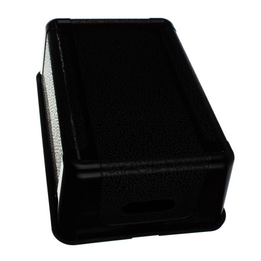 Plastová nádoba s vekom MULTIBOX 11 litrov čierna 39x26x13,4cm