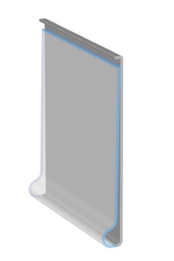 MAGNETICKÉ VRECKÁ NA ŠTÍTKY 39X75 MM - 10 KS