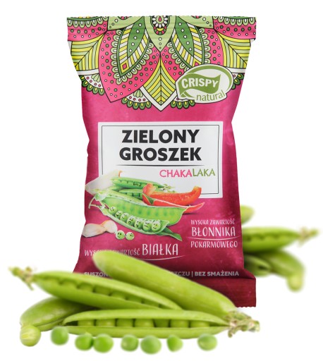 Chrumkavý prírodný zelený hrášok s čakalakou 25g