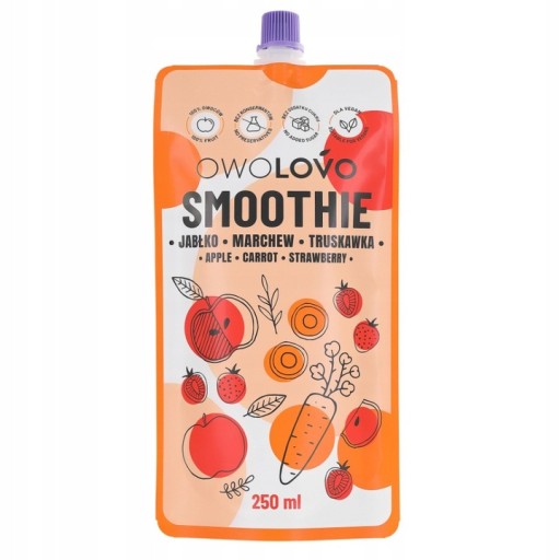 Owolovo Smoothie Mix 4 príchute 250 ml x 4 kusy