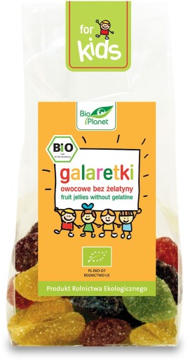 OVOCNÉ ŽELÉ BEZ ŽELATÍNY BIO 100 g - BIO PLA
