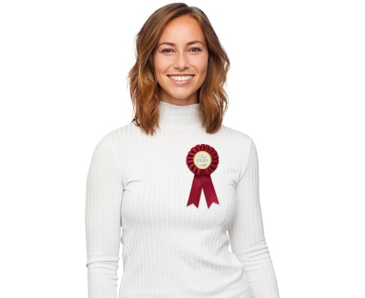 COTILION 16cm - BEST MUM PIN - Bordová červená - 1 ks GODAN