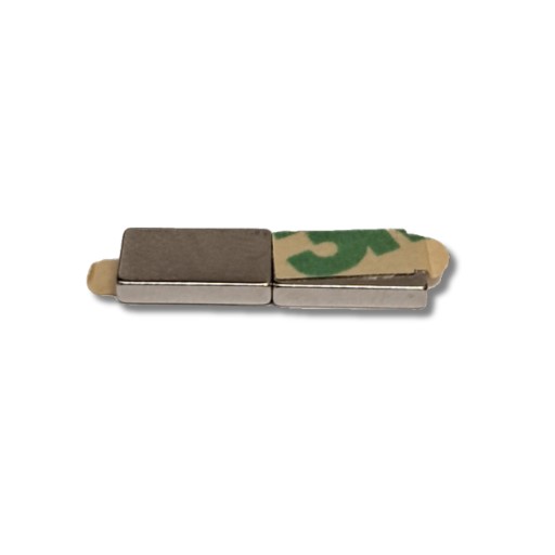 Neodymový magnet 10x5x2 mm s 3M lepiacou páskou 10 ks