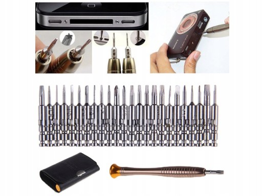 25 presných magnetických skrutkovačov v 1 kufríku