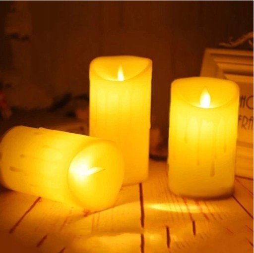 LED VLOŽKA SVIEČKY PRE SKVELÝ EFEKT PLAMEŇA SVIEČKY SVIEČKA 11CM SADA BATÉRIÍ