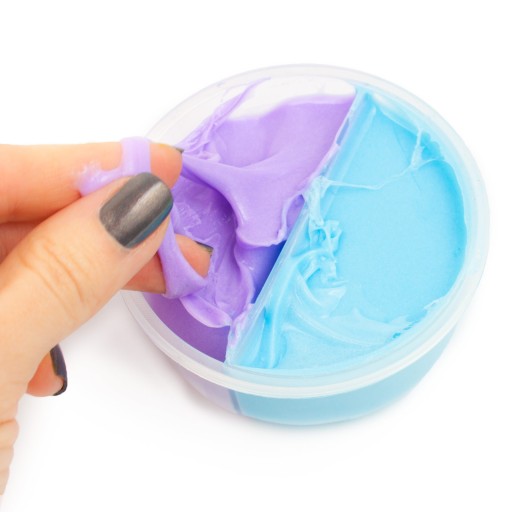 SLIME PUFF SENZORY PLAST DVOJFARBY - SLAJM GLUTEK