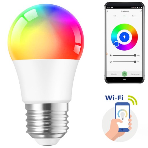 Inteligentná RGB farebná SMART LED žiarovka 9W E27