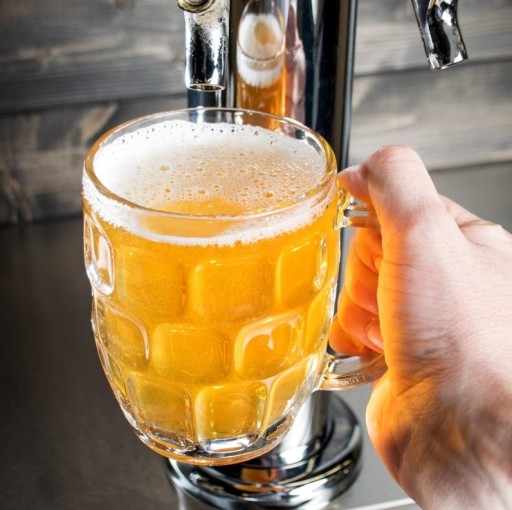 Sklenený hrnček na pivo ASTRA sud 500ml HRUBÉ GLASS Grill Match