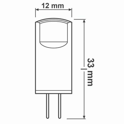 LED žiarovka G4 CAPSULE 0,9W 10W 2700K 12V OSRAM