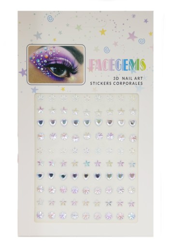 NÁLEPKY KRIŠTÁĽOV FACE ZIRCONIA DIAMANTS 3D MAKEUP EYES