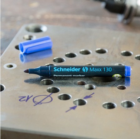 Čierna fixka Schneider, VODEODOLNÝ kovový papier