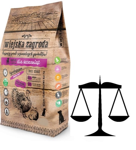 Wiejska Zagroda Puppy Morčacie jablko 500g VÁHA