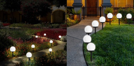 Solárna lampa 33cm LED Twilight Sphere Sphere 2 ks