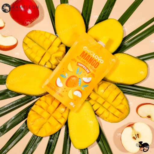 OWOLOVO MUS 100% OVOCIE PREMIUM TROPICAL mix príchutí 200g x 4ks 0,8KG